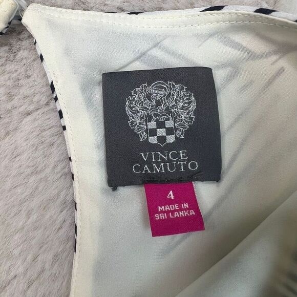 Vince Camuto High Low Tropical Dress Size 4 Sleeveless Keyhole Back Summer Flowy - Picture 5 of 9